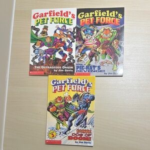 Garfield Garfield’s Pet Force Books 1 2 3 by Jim Davis Scholastic